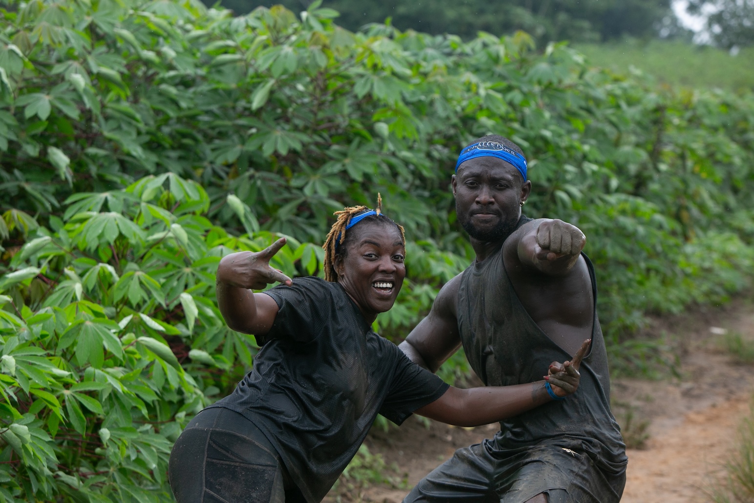 Scene of excitement and joy